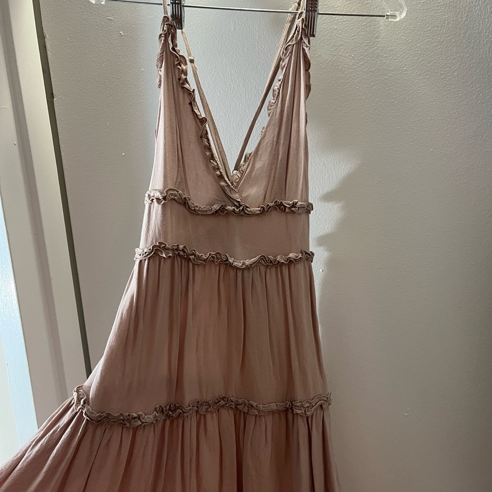 Stories light pink dress